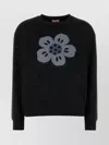 Kenzo Sweatshirt With "boke Flower" Embroidery In Black