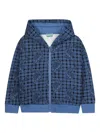 Kenzo Karierte Kapuzenjacke In Blue