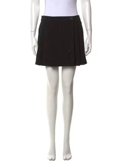 Pre-owned Kenzo Pleated Accents Mini Skirt W/ Tags In Multi