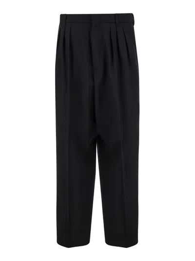 Kenzo Pleated Tailored Pants In Black