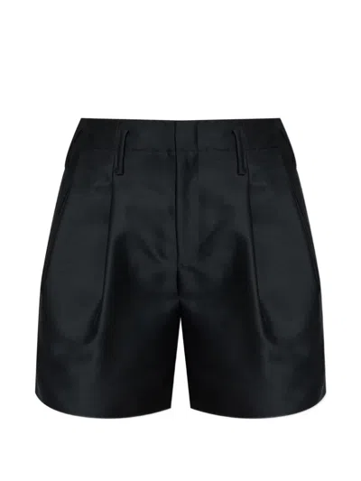 Kenzo Pleated Tailored Shorts In Black