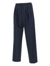 Kenzo Pleated Tailored Trousers In Blue
