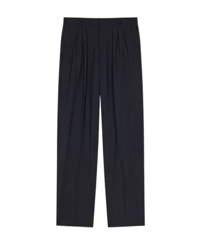 Kenzo Pleated Tailored Trousers In Black