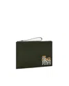Kenzo Pochette Happy Tiger Dark Khaki In Green