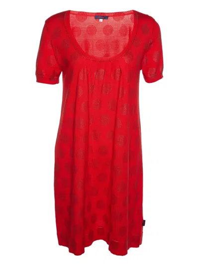 Pre-owned Kenzo Polka-dot Short-sleeve Dress