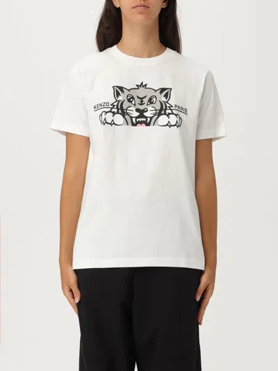 KENZO T-SHIRT KENZO WOMAN COLOR BEIGE,H23515022