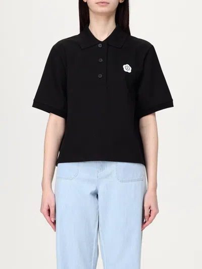 KENZO POLO SHIRT KENZO WOMAN COLOR BLACK,428905002
