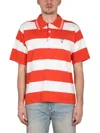 Kenzo Embroidered Cotton Oversize Polo Shirt In Multi