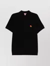 Kenzo Polo Shirt With Collar And Short Sleeves In Black