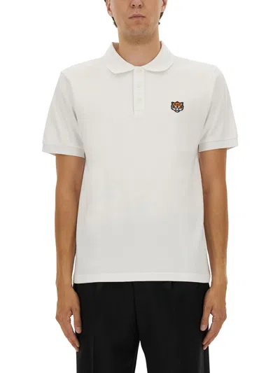 KENZO POLO SHIRT WITH HAPPY TIGER EMBROIDERY