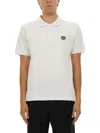 Kenzo Polo Shirt With Happy Tiger Embroidery In White