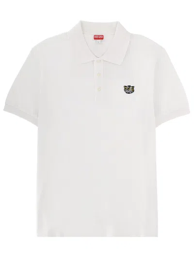 Kenzo Polo With Logo In White
