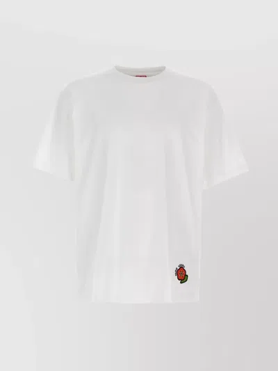 Kenzo Pop Crew Neck Graphic Print T-shirt In White