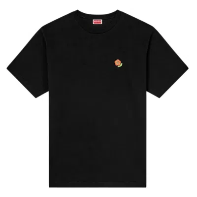 Kenzo Pop Embroidered Cotton T-shirt In Black