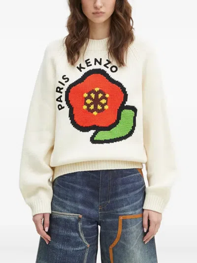 Kenzo Pop Flower-applique Jumper In Multi