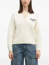 Kenzo Pop Flower-logo Cardigan In White