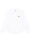 Kenzo Casual Button-down Collar Curved Hem Top