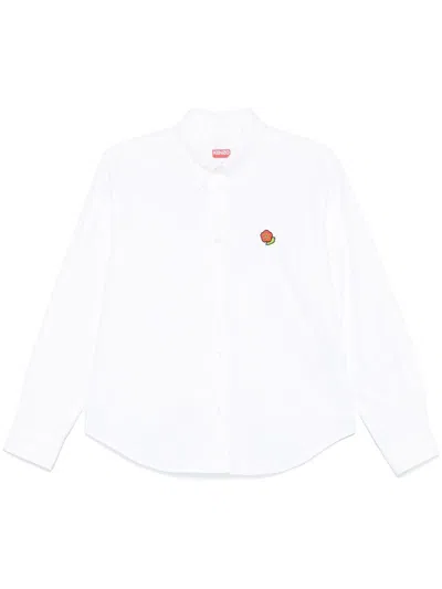 KENZO POP LOGO DETAILED SHIRT