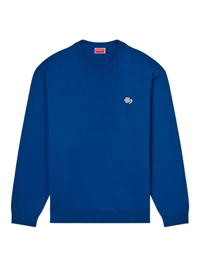 KENZO SUÉTER CON ESCOTE BARCO - AZUL