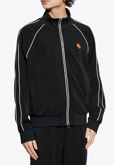 Kenzo Pop Zip-up Track Jacket In Black