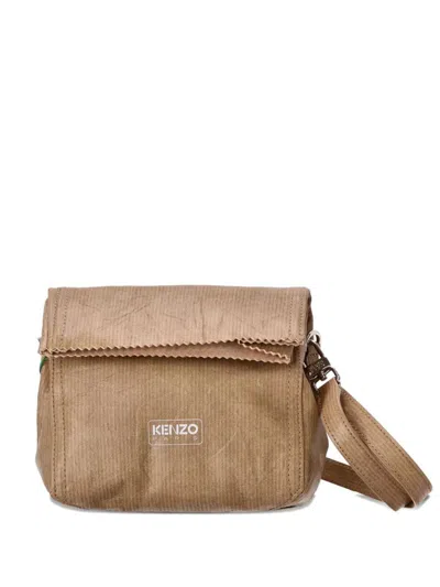 Kenzo Pouch On Strap Bags In Brown
