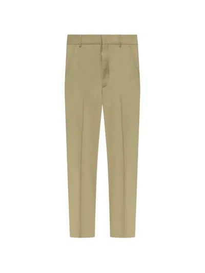 Kenzo Pressed-crease Tailored Trousers In Transparent
