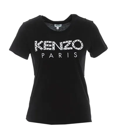 Kenzo Print T-shirt In Black