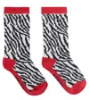 Kenzo Printed Cotton-blend Socks In Red