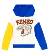 KENZO PRINTED COTTON JERSEY HOODIE