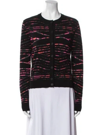 Pre-owned Kenzo Printed Crew Neck Sweater In Blue