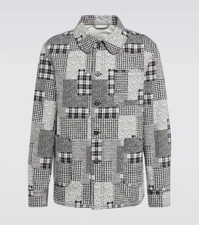 Kenzo Printed Denim Jacket In Off White