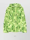 Kenzo Printed Hooded Blazer Drawstring Elements