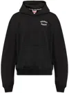 Kenzo Verdy Market Embroidered Cotton-jersey Hoodie In Black