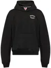 Kenzo Verdy Market Embroidered Cotton-jersey Hoodie In Black