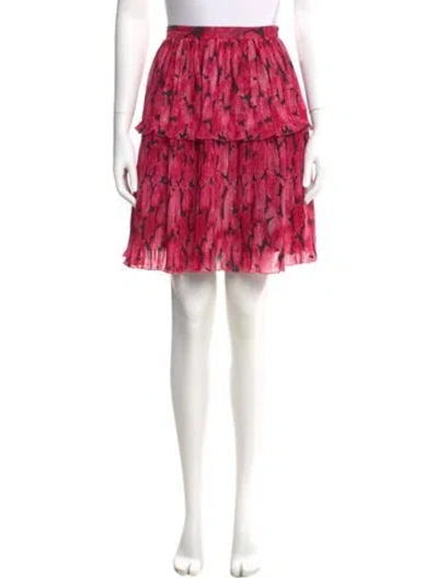 Pre-owned Kenzo Printed Knee-length Skirt In Black