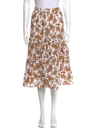 Pre-owned Kenzo Printed Knee-length Skirt In Multi