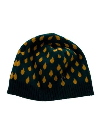 Pre-owned Kenzo Printed Knitted Beanie In Multi