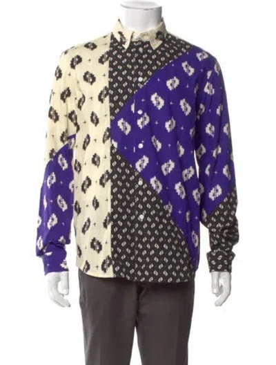 Pre-owned Kenzo Printed Long Sleeve Shirt W/ Tags In Multi
