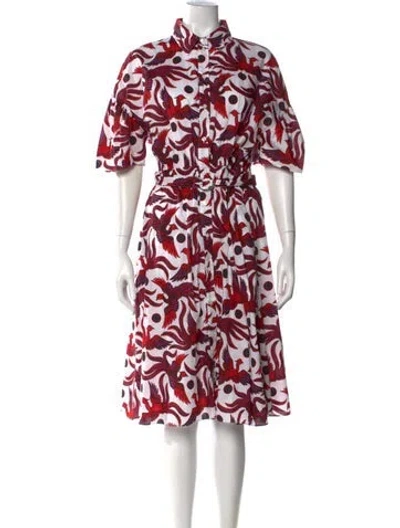Pre-owned Kenzo Printed Midi Length Dress In Multi