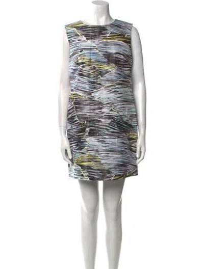 Pre-owned Kenzo Printed Mini Dress In Multi