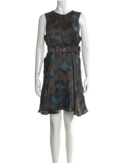 Pre-owned Kenzo Printed Mini Dress W/ Tags In Multi