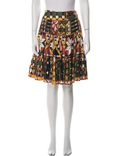 Pre-owned Kenzo Printed Mini Skirt In Multicolor