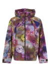 Kenzo Floral-print Hooded Jacket In Multi