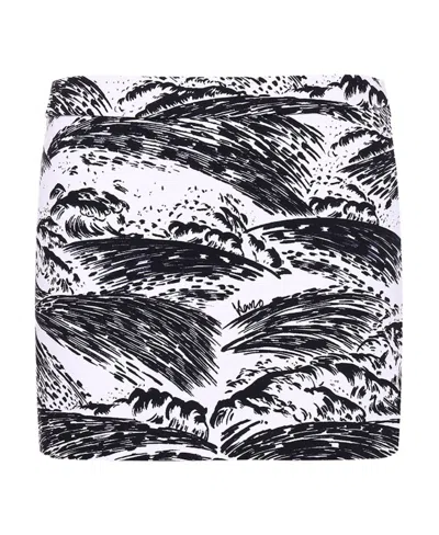 Kenzo Printed Pattern Skirt In Black