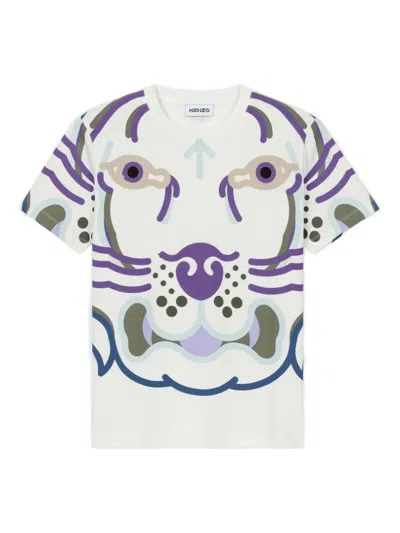 Kenzo Printed Round-neck T-shirt In Multi
