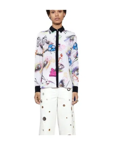 Kenzo Printed Shirt In White