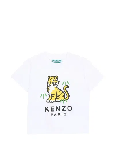 Kenzo Babies' Printed Short-sleeve T-shirt In White