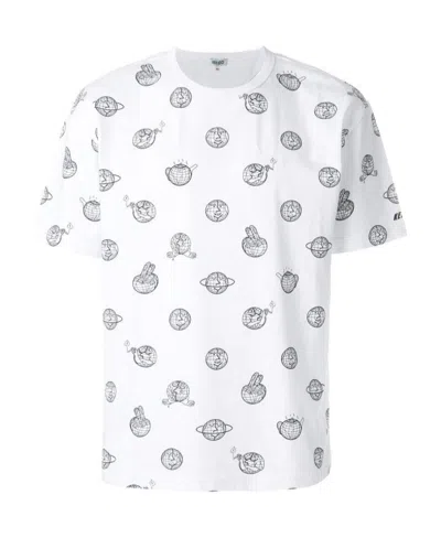 Kenzo Printed Short-sleeved T-shirt In White