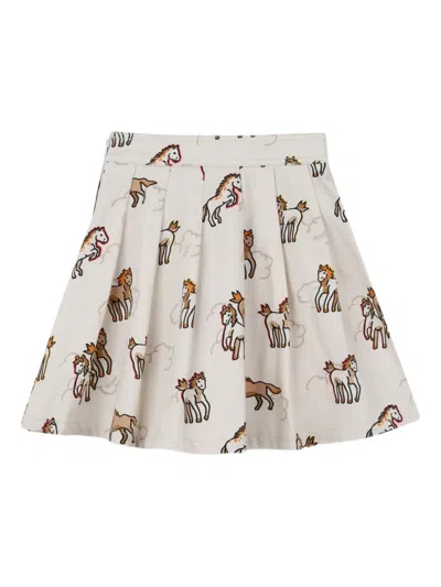 Kenzo Kids' Printed Skirt In Neutral
