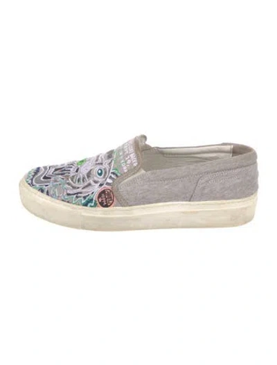 Pre-owned Kenzo Printed Sneakers In Multi